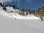 Il pendio che porta alla cresta di Naja