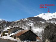 la cima vista dall'asfalto