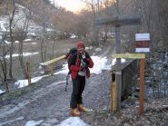 Partenza dalla strada del vallone di Droneretto