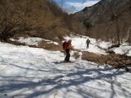 Parte bassa della strada