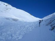 Passaggio a fianco di slavina