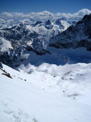 Dalla cima lo splendido vallone