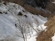 Discesa sul fondo del rio Colletta
