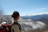 panorama vero il monviso e verso il punto della partenza