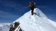 ultimi metri di cresta prima della cima (5-4-2010)