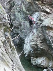 Roberto sul primo ponte.