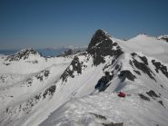 in cima al Breidtinden con vista sul Torskmannen