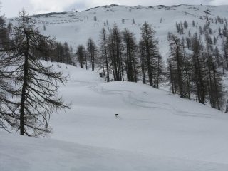 il percorso di salita