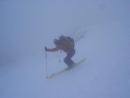 discesa verso la nebbia