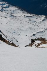 l'imbocco del canale (variante di discesa), quota 2450 circa