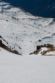 l'imbocco del canale (variante di discesa), quota 2450 circa