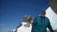 Giorgio in discesa dalla vetta