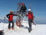 in cima con Dario e bill