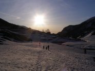 Partenza mentre il sole si alza