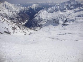 Vallone di discesa