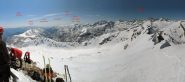 Pendio discesa con vista sulle Meraviglie