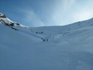 in salita nella parte mediana
