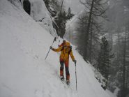 Enrico in uno dei tratti più delicati della gorgia.