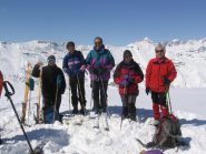 Foto di gruppo in vetta