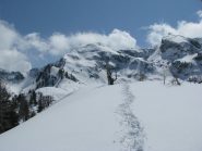 Panorama su quota 2253 e Mont Becchit