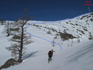 Itinerario dalla base delle Chappes di Fontanalba