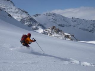 Polvere sul ghiacciaio del Timorion