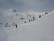 La meta sullo sfondo