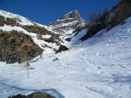 La parte del canale che porta ai Piani della Rossa