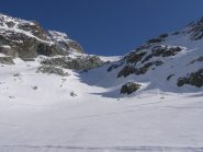 il canalone di salita