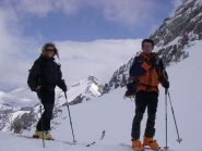 sul colle, si intravede il Petie Peygu 