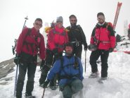 Il gruppo in vetta....