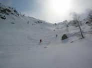 Discesa sotto il lago di Vercoche.