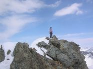 Enrico sulla cima del Bec Molère.