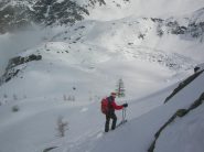 Discesa sul lago di Vercoche.