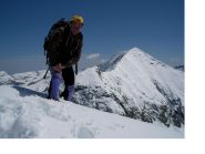 Autoscatto in cima alla Loson sullo sfondo della P.Lucellina