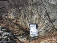 la scalinata che porta alla cappella della Frassa