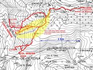 mappa area con alcuni itin. Sci-Alp.