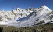Itinerari sulle montagne della conca di Cheneil, visti dalla Fontanafredda