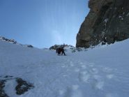 salita, prima del traverso al canale di uscita