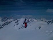 la cresta finale che conuce alla vetta