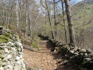 la prima parte del sentiero