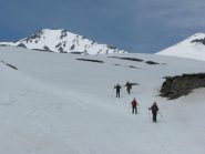 sullo sfondo la Malacosta e il pendio disceso