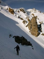 Il ripido pendio pe il colle