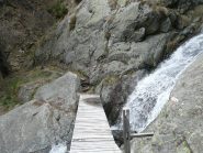 Tratto attrezzato con ferrata sul Rio Chiapetto 