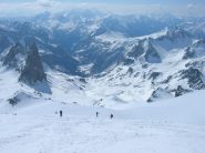 Veduta dalla vetta verso la valle