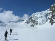 Salendo sul Glacier de Valsorey  oltre il col de la Gouille