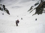 Nella parte terminale del canale  sotto il col di Vens.