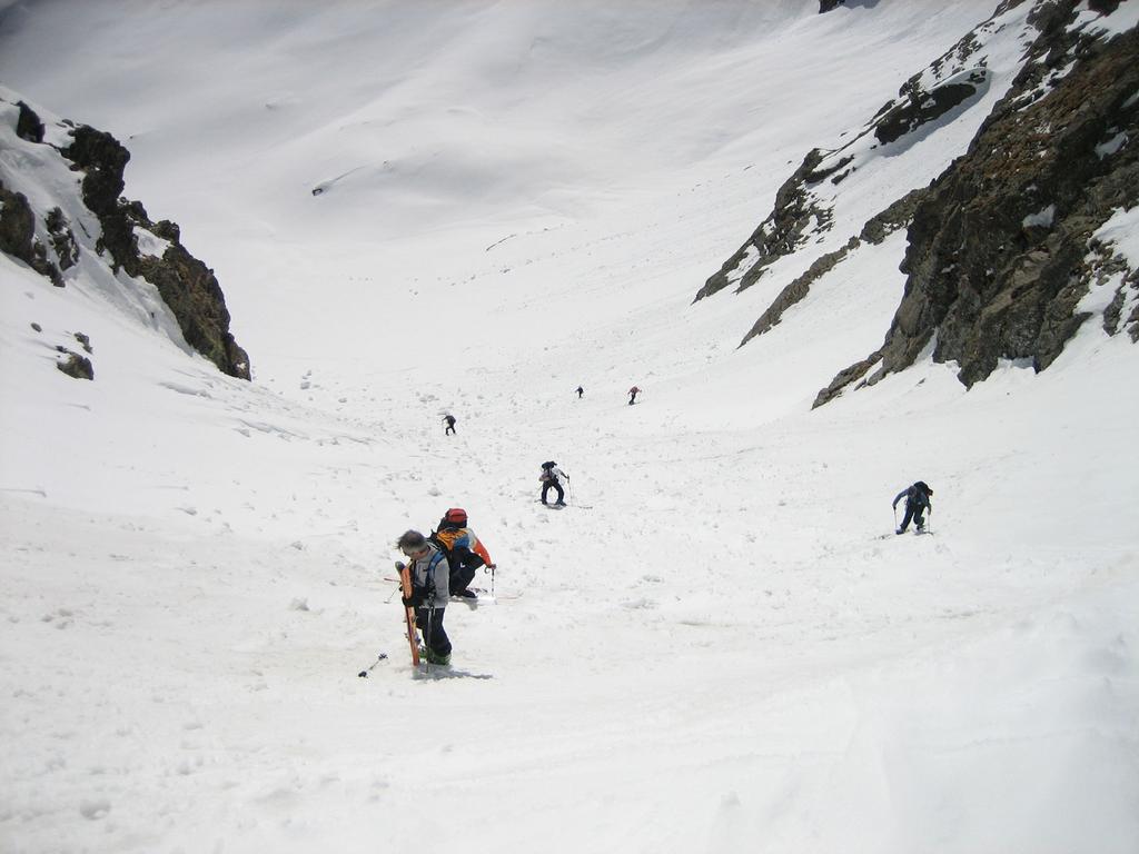 Nella parte terminale del canale  sotto il col di Vens.