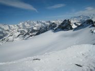 Panorama verso Gr.Jorasses e Gr.Combin