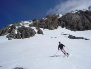 Ormai in fondo al pendio dopo lo slalom tra le rocce